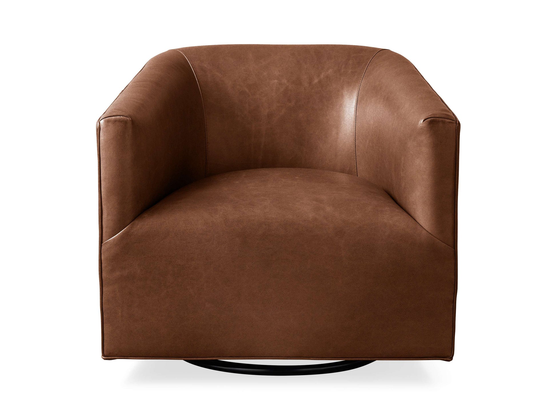 Chaise pivotante en cuir Ellison