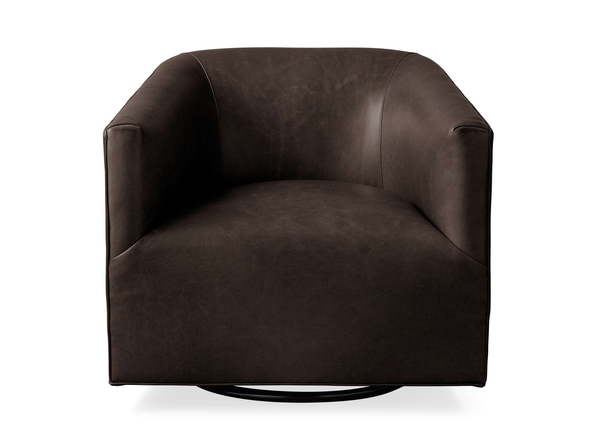 Chaise pivotante en cuir Ellison