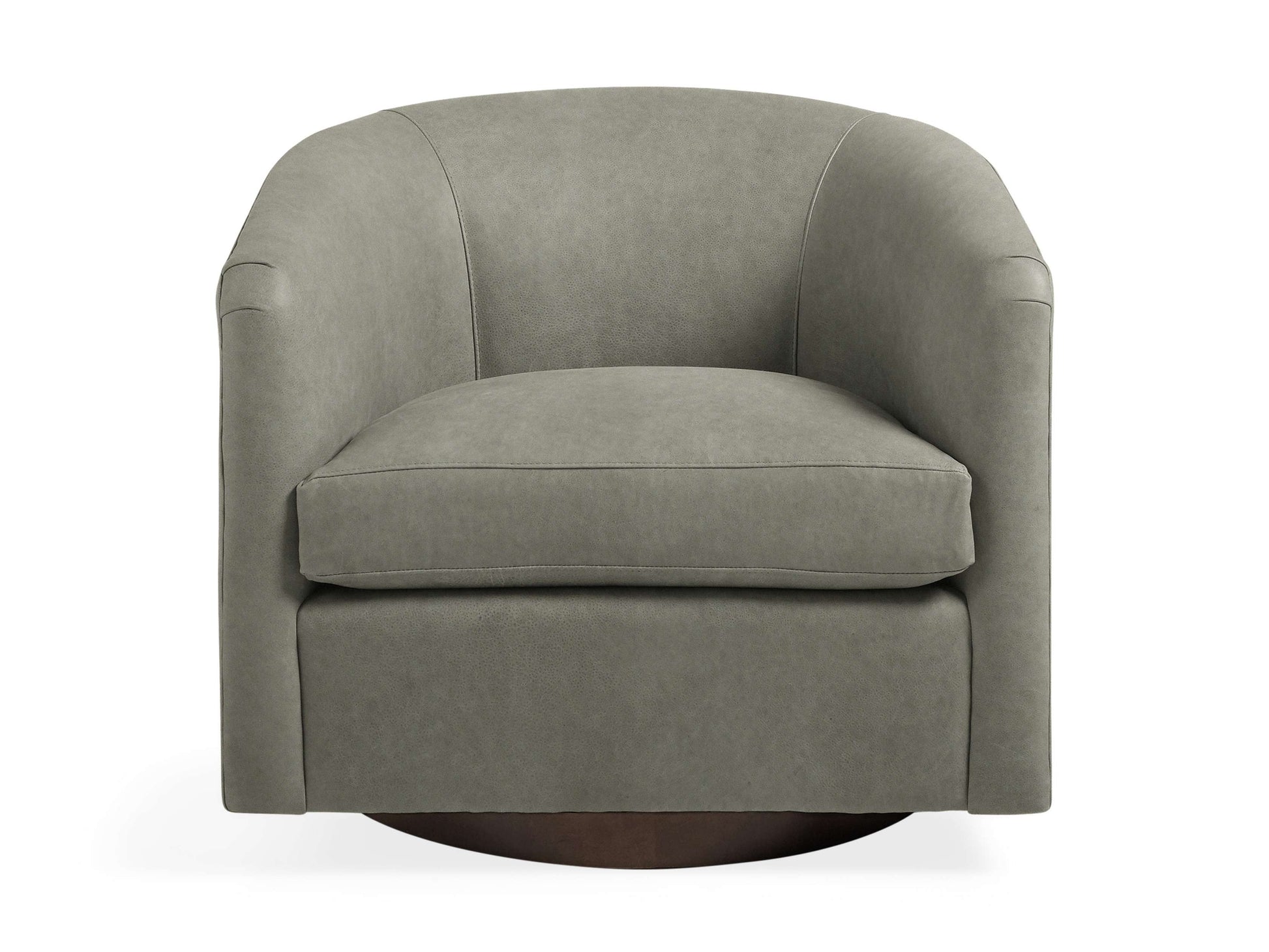 Chaise pivotante en cuir Bowan