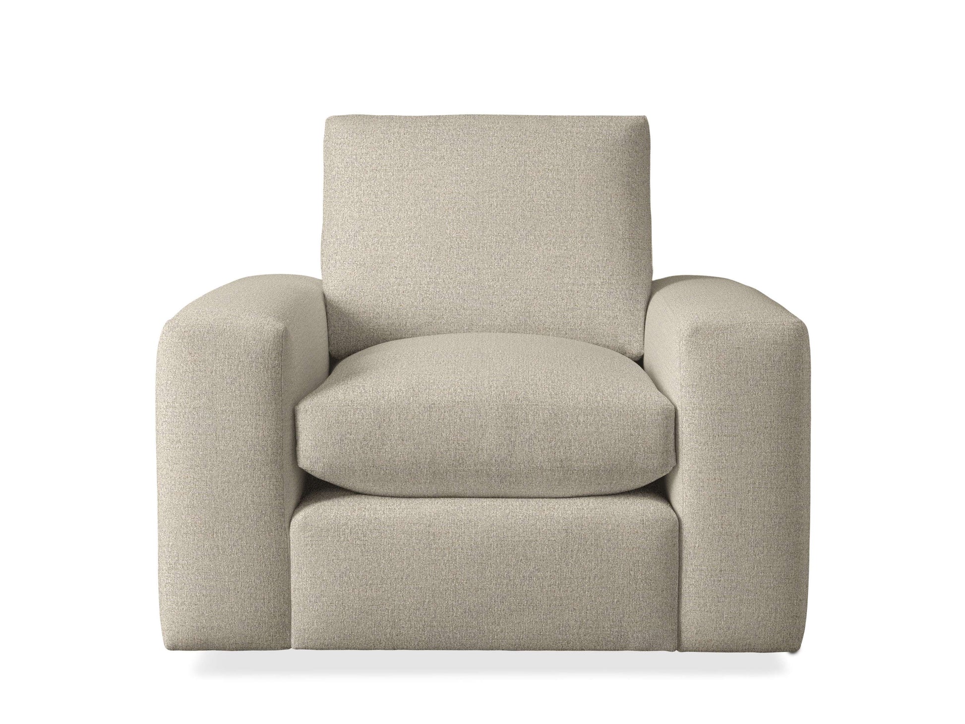 Chaise pivotante à accoudoirs larges Kipton